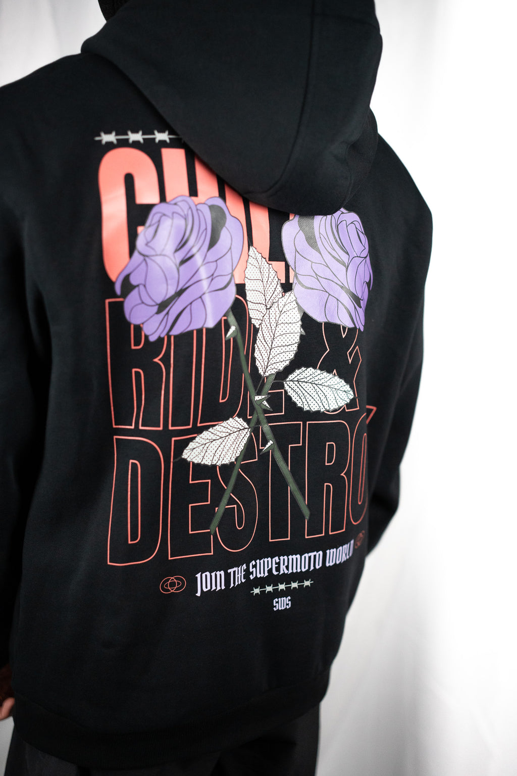 Sweat à Capuche SWS Roses